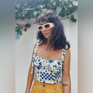 VRG GRL Salty Hair Tie Strap Tank Top - NWT